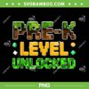 Pre-K Boys Minecraft PNG, Pixel Gamer First Day of Preschool PNG
