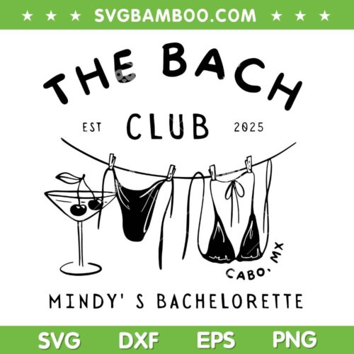 Beach Bachelorette SVG, Bikinies And Martinis Bachelorette SVG PNG