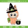Cute Labubu Witch SVG, Funny Labubu Halloween SVG PNG, Labubu Girl Lover DXF SVG PNG EPS