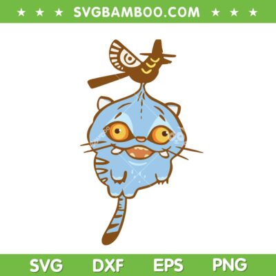 Cute Tiger Derpy and Bird SVG, Kpop Demon Hunters Tiger SVG PNG, Derpy Jinu SVG