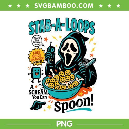 Ghostface Stab A Loops PNG, Ghost face Halloween Calling PNG
