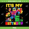 Its My 6th Birthday Building Brick PNG, Kids 6 Years Old Birthday PNG