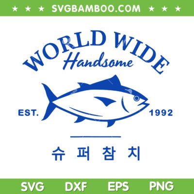 Jin Super Tuna SVG, World Wide Handsome Tuna Fish SVG, Tuna Fish Army Kpop Tour Concert SVG Jin Super Tuna SVG, World Wide Handsome Tuna Fish SVG, Tuna Fish Army Kpop Tour Concert SVG