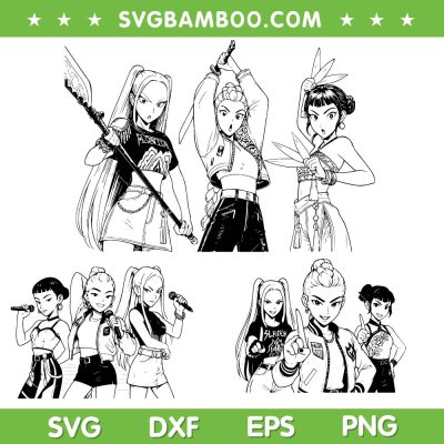 KPop Demon Hunters SVG bundle, Huntrix Kpop SVG Bundle, Rumi Mira Zoey Bundle SVG KPop Demon Hunters SVG bundle, Huntrix Kpop SVG Bundle, Rumi Mira Zoey Bundle SVG