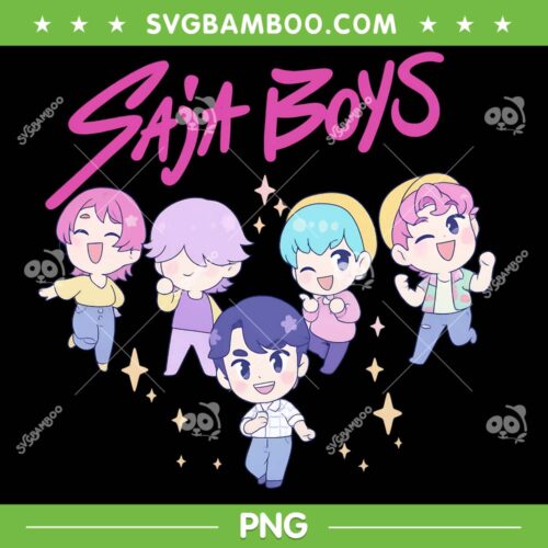 Cute Chibi Saja Boys PNG, Kids Kpop Demon Hunters Saja Boys PNG