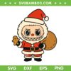 Labubu Santa Claus SVG, Cute Labubu Merry Christmas 20225 SVG PNG