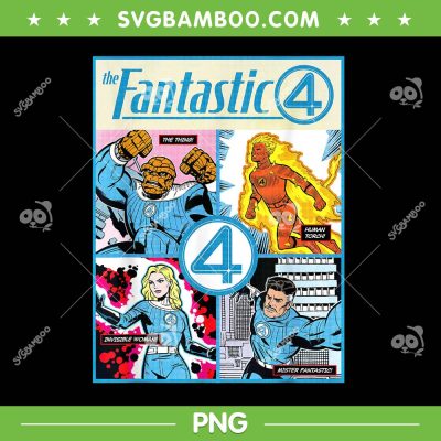 Marvel The Fantastic Four PNG, First Steps Fantastic Four Retro PNG Marvel The Fantastic Four PNG, First Steps Fantastic Four Retro PNG