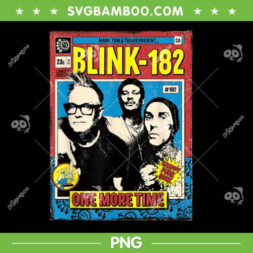 Blink-182 One More Time Comic PNG, Blink 182 Hot Tour PNG