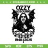 Ozzy Osbourne 2025 SVG PNG, Ozzy Prince of Darkness SVG, Ozzy Rip 1948 2025 Ozzy Osbourne 2025 SVG PNG, Ozzy Prince of Darkness SVG, Ozzy Rip 1948 2025