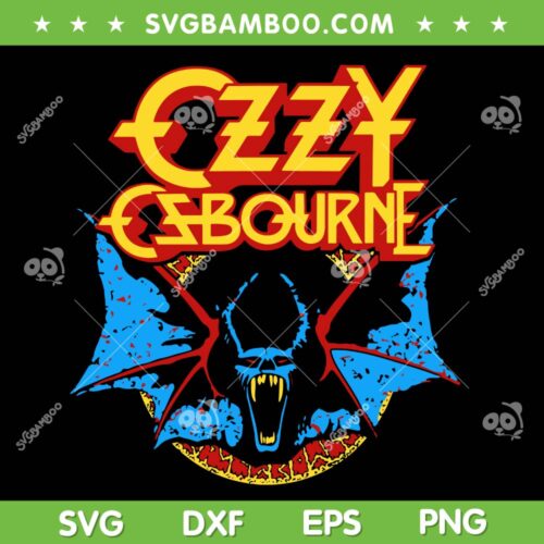 Ozzy Osbourne Bat SVG PNG, Ozzy 2025 SVG PNG, Devil Ozzy Osbourne SVG