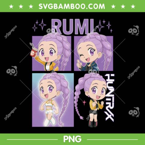Kpop Demon Hunters Rumi PNG, Cute Rumi Huntrix PNG