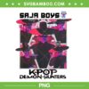 Saja Boys Kpop Demon Hunters PNG, Huntrix Music Band PNG