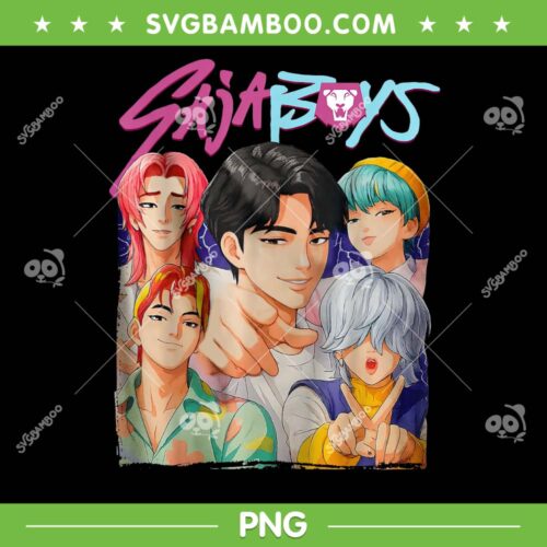 Saja Boys Bootleg Style PNG, Kpop Demon Hunters Saja Boys PNG