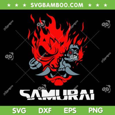 Samurai Japanese Demon Mask SVG, Anime Demon Cyber Runners Punk SVG PNG Samurai Japanese Demon Mask SVG, Anime Demon Cyber Runners Punk SVG PNG