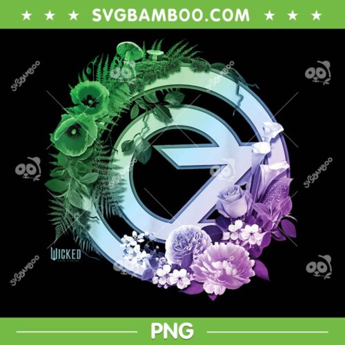Wicked For Good Logo PNG, Wicked Floral and Vin PNG