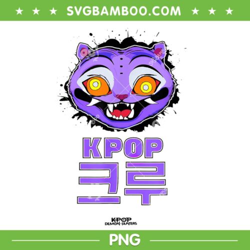 Demon Hunters Cat PNG, Funny Huntrix Kpop Cat PNG