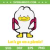 Funny Jinu Card Kpop Demon Hunters SVG, Jinu Duck Lets Go on a Picnic SVG PNG, Hello Friend Jinu SVG