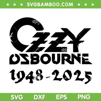 Ozzy Osbourne RIP SVG, Rest in Peace Ozzy SVG PNG Ozzy Osbourne RIP SVG, Rest in Peace Ozzy SVG PNG
