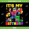 Its My 7th Birthday Building Brick PNG, Boys Seventh Years Old Building Brick PNG