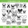 Disney Family Vacation 2025 SVG Bundle, Mickey Minnie Mouse Family Trip 2025 Bundle SVG