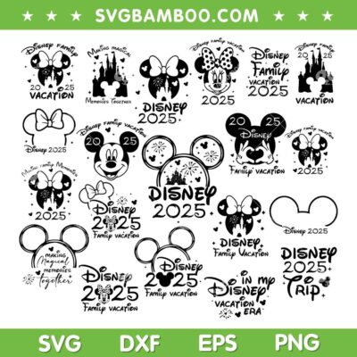 Disney Family Vacation 2025 SVG Bundle, Mickey Minnie Mouse Family Trip 2025 Bundle SVG Disney Family Vacation 2025 SVG Bundle, Mickey Minnie Mouse Family Trip 2025 Bundle SVG