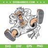 Luffy Gear 5 SVG, One Piece Luffy Sun God Nika SVG PNG