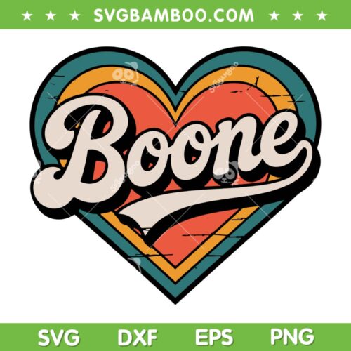 Boone Lover SVG PNG, Benson Boone Heart SVG