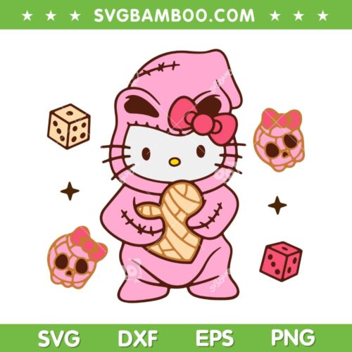 Hello Kitty Ogie Boogie SVG, Cute Hello Kitty Halloween Comfort Colors SVG PNG