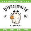 Mickey Ghost Disneyworld SVG, Disney Mouse Pumpkin Halloween 1971 SVG PNG