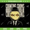Counting Crows SVG PNG, Fishbowl Head SVG PNG, Surreal Suit Man with Goldfish SVG