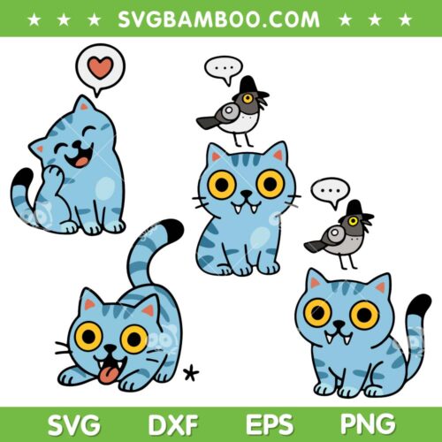 Cute Derpy Tiger SVG PNG, Kpop Demon Hunters Tigers and Bird SVG