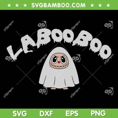 Cute Laboo Boo SVG PNG, Labubu Ghost Halloween SVG