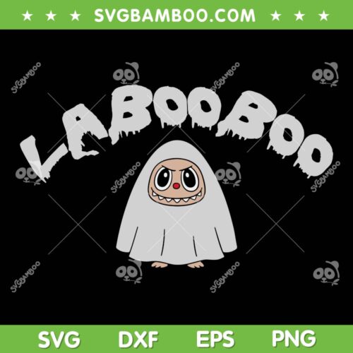 Cute Laboo Boo SVG PNG, Labubu Ghost Halloween SVG