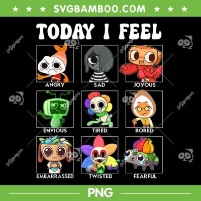 Dandy's World Today I Feel PNG, Dandys World Character Emotions PNG