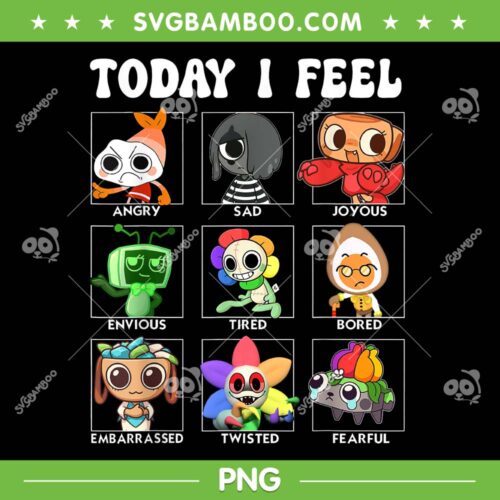 Dandy's World Today I Feel PNG, Dandys World Character Emotions PNG