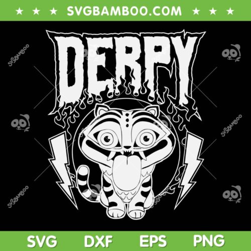 Derpy Tiger Retro SVG, Kpop Demon Hunters Tiger Black and White SVG PNG