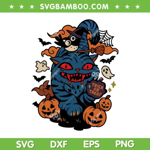Derpy Tiger Halloween SVG, Funny Kpop Demon Hunters Tiger Pumpkin SVG PNG