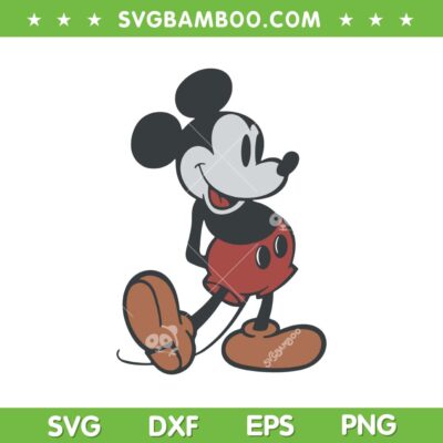 Disney Classic Mickey Mouse Pose SVG, Mickey Retro 80s SVG PNG Disney Classic Mickey Mouse Pose SVG, Mickey Retro 80s SVG PNG