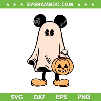Disney Mickey Ghost SVG, Cute Mickey Mouse Halloween Boo Ghost SVG PNG Disney Mickey Ghost SVG, Cute Mickey Mouse Halloween Boo Ghost SVG PNG
