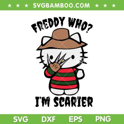 Freddy Hello Kitty SVG PNG, Cute Hello Kitty Krueger Freddy Halloween SVG Freddy Hello Kitty SVG PNG, Cute Hello Kitty Krueger Freddy Halloween SVG