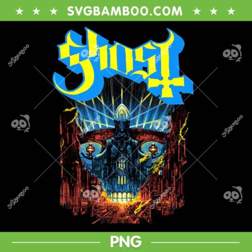 Ghost Meliora PNG, Vintage Ghost Band Tour 2025 PNG