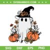 Ghost Witch Pumpkin Halloween SVG PNG, Cute Ghost Fall Halloween SVG