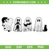 Halloween Black Cat Ghost SVG, Ghost Chill with Cat Comfort Colors SVG PNG
