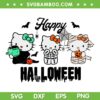 Hello Kitty Cat Happy Halloween SVG, Hello Kitty Frankenstein Skeleton Mummy SVG PNG