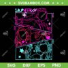 Huntrix Neon SVG PNG, Kpop Demon Hunters Huntrix Colorful SVG