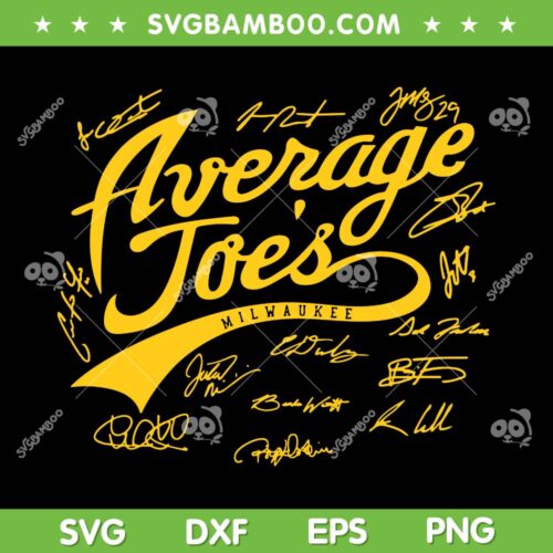 Just a Bunch of Average Joes SVG, Milwaukee Brewers Average joe's SVG PNG