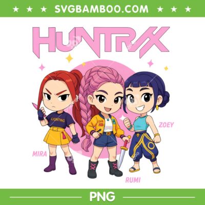 Chibi Rumi Mira Zoey Huntrix PNG, Kpop Demon Hunters Huntrix Chibi PNG Chibi Rumi Mira Zoey Huntrix PNG, Kpop Demon Hunters Huntrix Chibi PNG