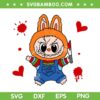 Labubu Chucky The Monsters SVG, Halloween Labubu Horror Movie Chucky SVG PNG
