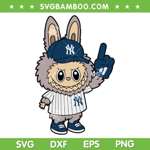 Labubu Yankees SVG, Labubu Sport MLB New York Yankees SVG PNG