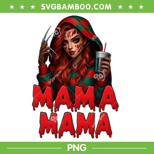 Mama Freddy Krueger PNG, Halloween Mama Horror Movie PNG